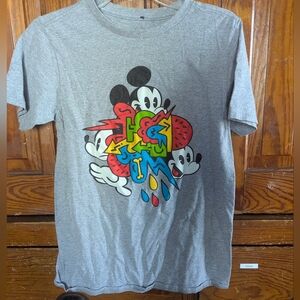 Vintage Disney Gray Mickey Mouse Kids Tee